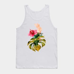 Relaxing Tropical Spa Watercolor Tank Top